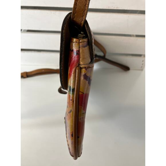 PATRICIA NASH LEATHER MULTI COLOR FLORAL WRITLET CROSSBODY BAG - Picture 4 of 16